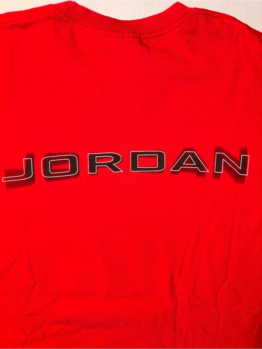 Vtg Nike Air Jordan Jumpman 2000’s Y2K Double Sided Red T-shirt Sz Medium